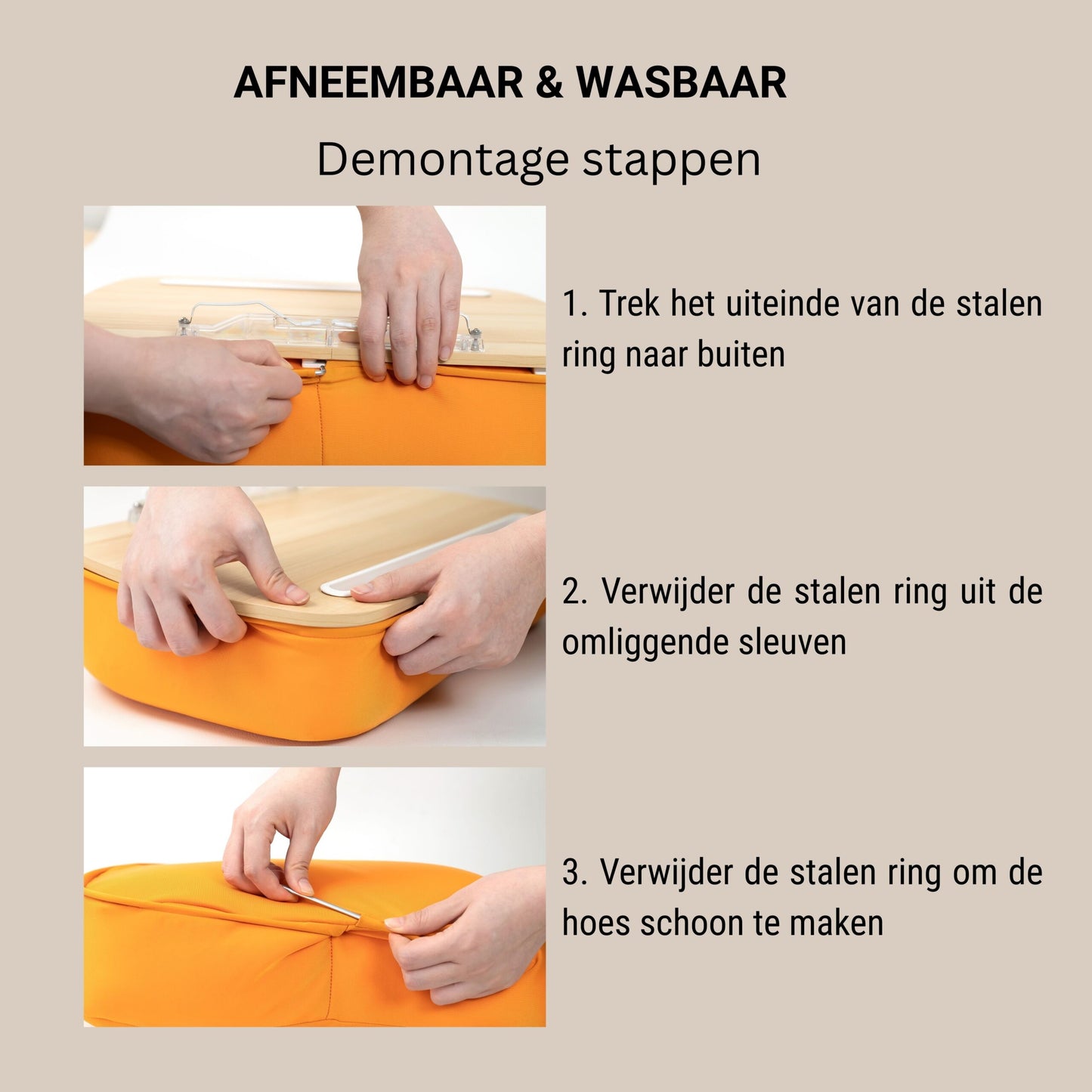 LEVANTU Laptop cushion/Lap cushion - Lap tray - Laptop cushion - Lap tray - Lap desk - Gray