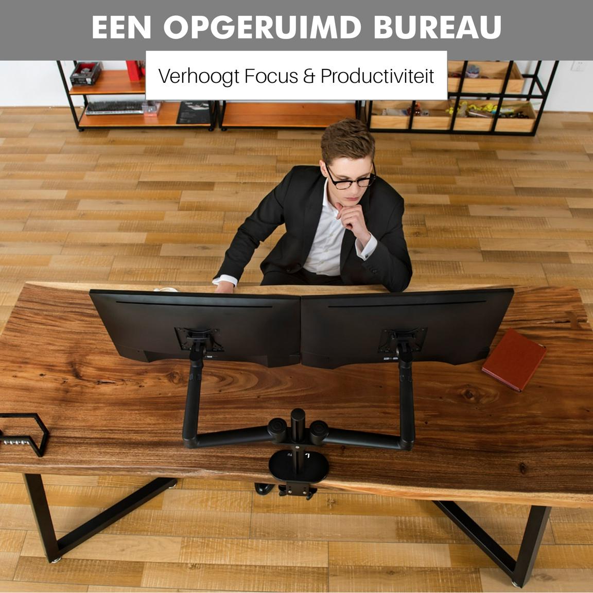 Levantu Saturn - Monitor arm for 2 monitors - Monitor bracket