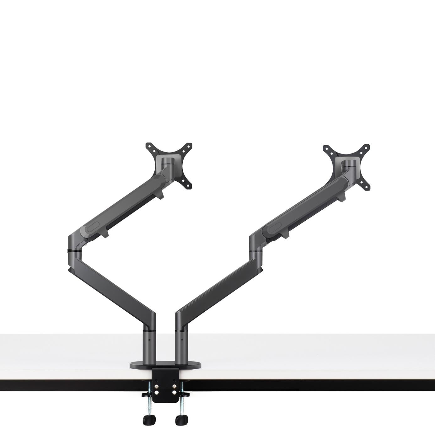 Levantu Mars - Monitor arm for 2 monitors with gas spring - Monitor bracket with gas spring