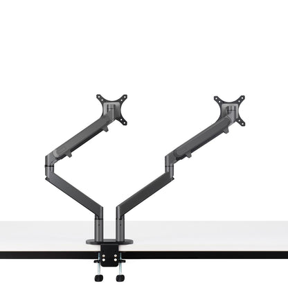Levantu Mars - Monitor arm for 2 monitors with gas spring - Monitor bracket with gas spring