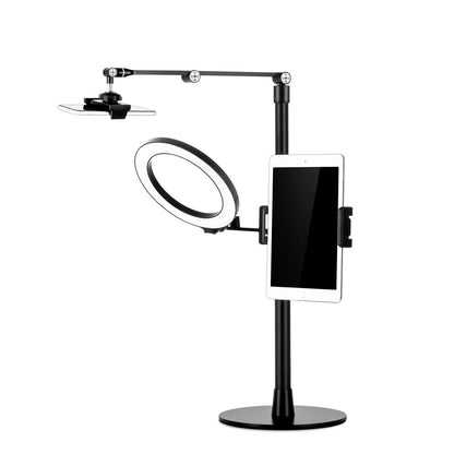 Levantu Orbit - Support pour tablette - Support pour téléphone portable - Lampe annulaire