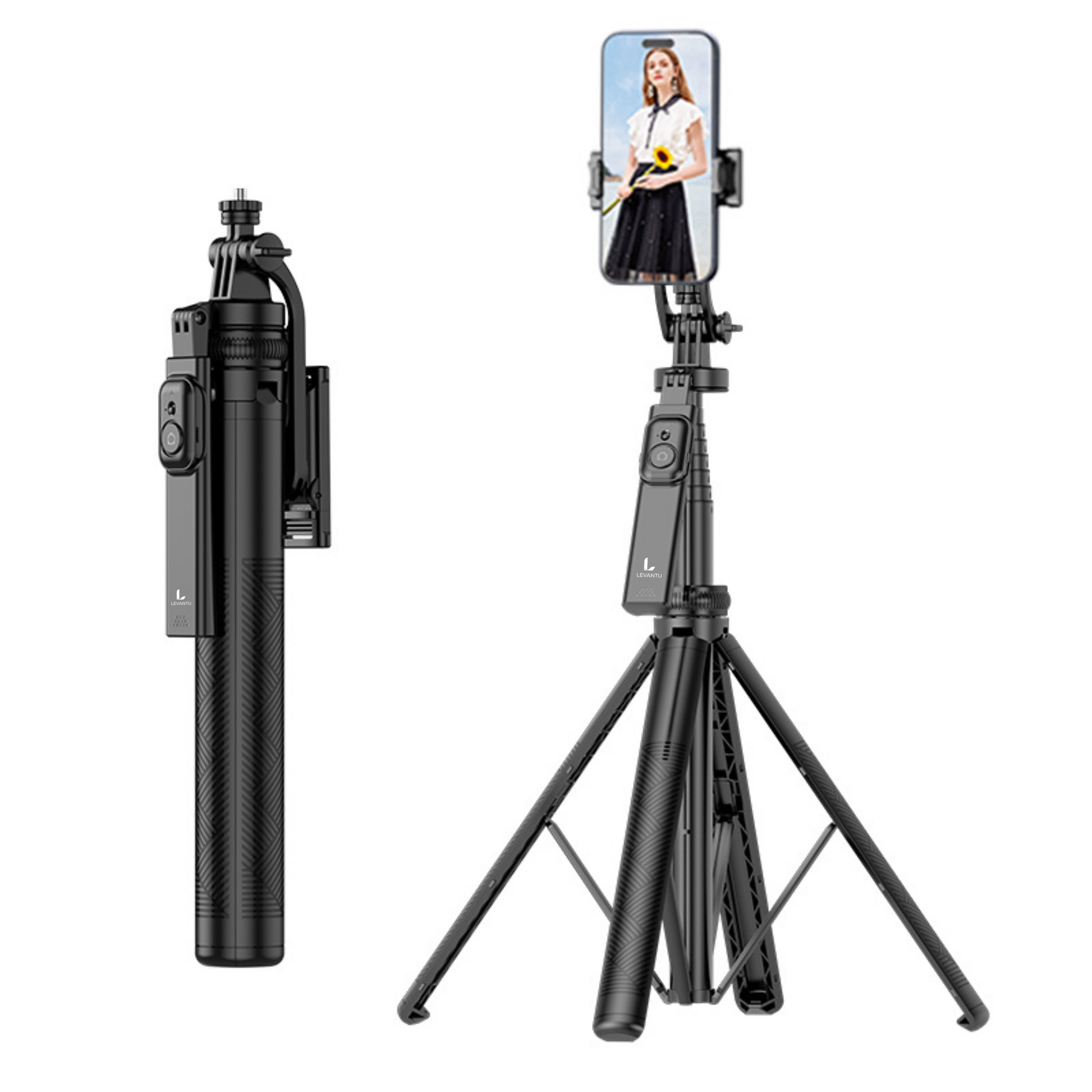 LEVANTU camera Statief 180cm zwart