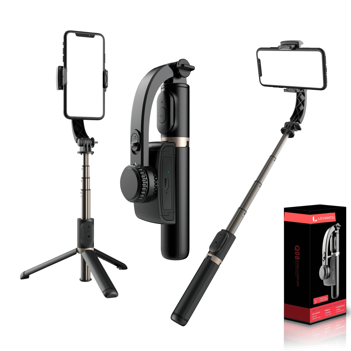 LEVANTU Gimbal Stabilizer for Smartphone
