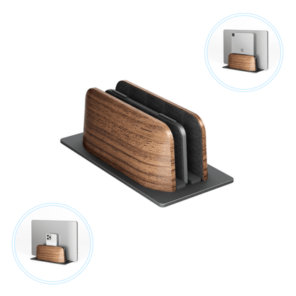 LEVANTU TWINS Verticale Laptophouder- Tablet houder-laptopstandaard