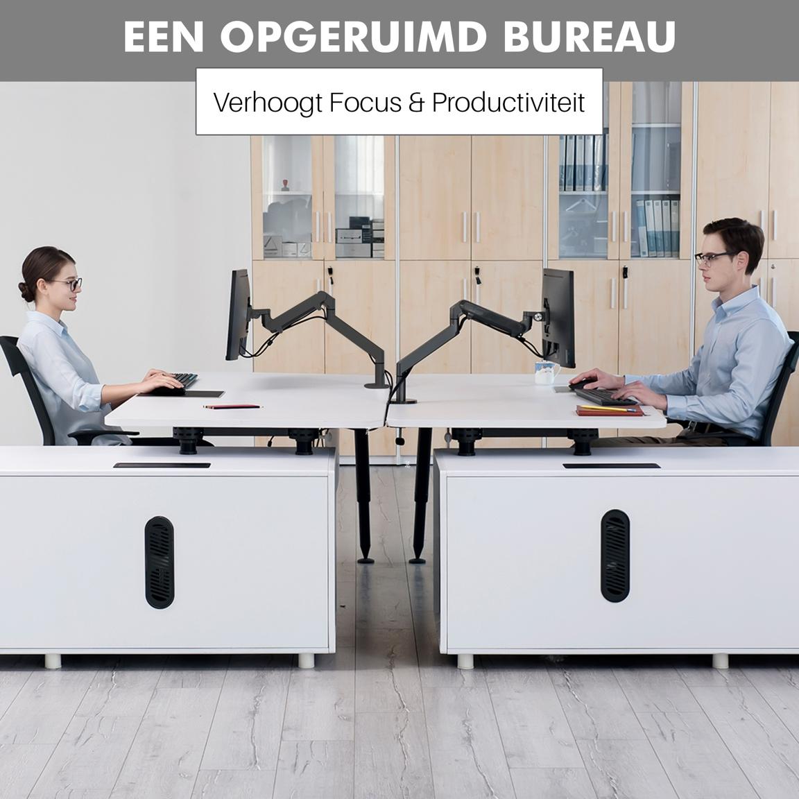 Levantu Comet - Bras de moniteur à ressort à gaz pour 1 écran - Support de moniteur