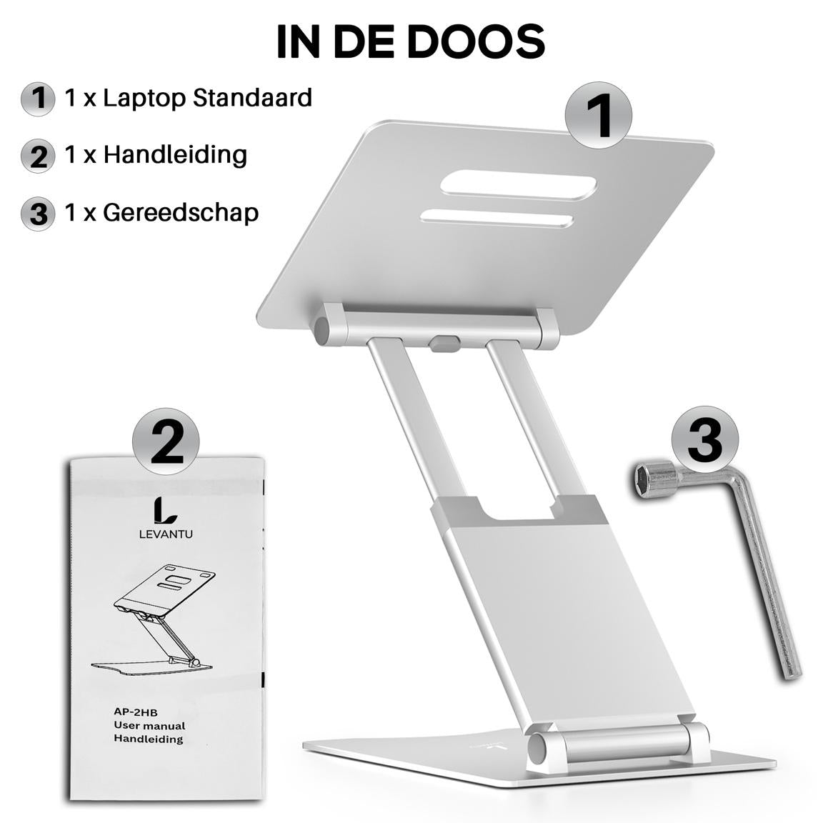 Levantu Cosmo - Support pour ordinateur portable - Rehausseur pour ordinateur portable