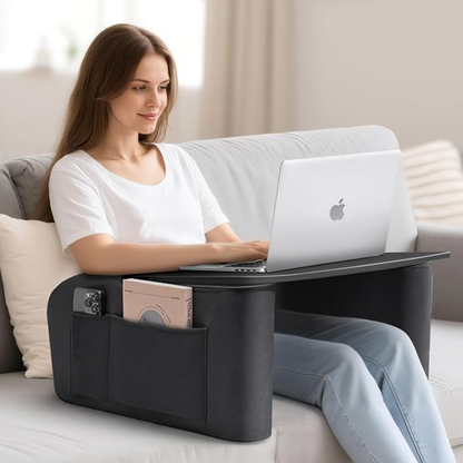 LEVANTU® Bedtafel - Laptoptafel - banktafel - Ontbijttafel - Laptopstandaard - Ergonomish- Grijs