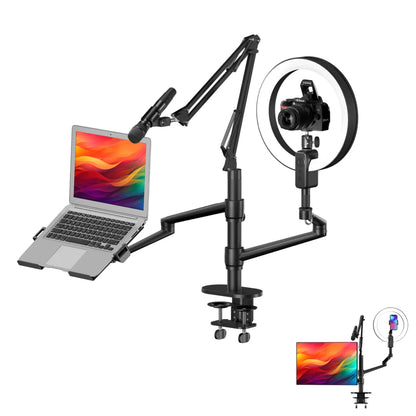 Levantu Star Silver - Monitor arm Silver for 2 screens - Monitor bracket
