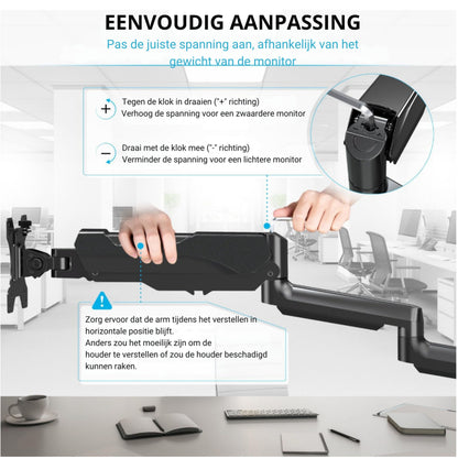 LEVANTU monitor arm for 3 screens
