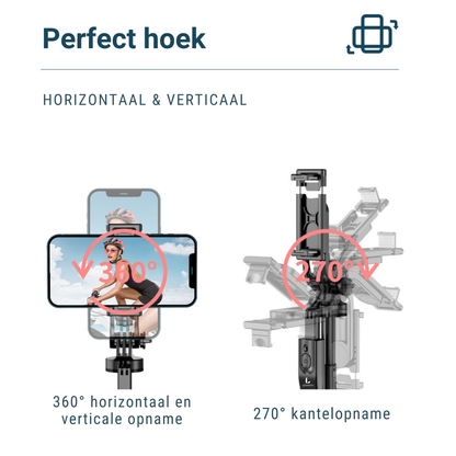 LEVANTU Telefoon Statief-Tripod Smartphone-Selfiestick-Telefoonhouder Standaard-Camera Statief-155 cm