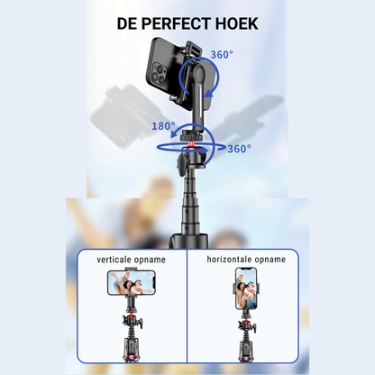 Trépied octobus flexible LEVANTU pour smartphone et appareil photo 4 en 1