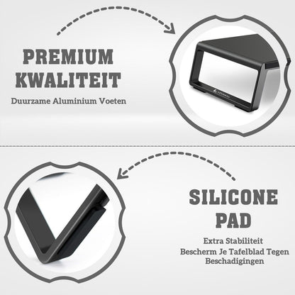 Levantu Pluto Noir - Support pour écran - Rehausseur pour écran