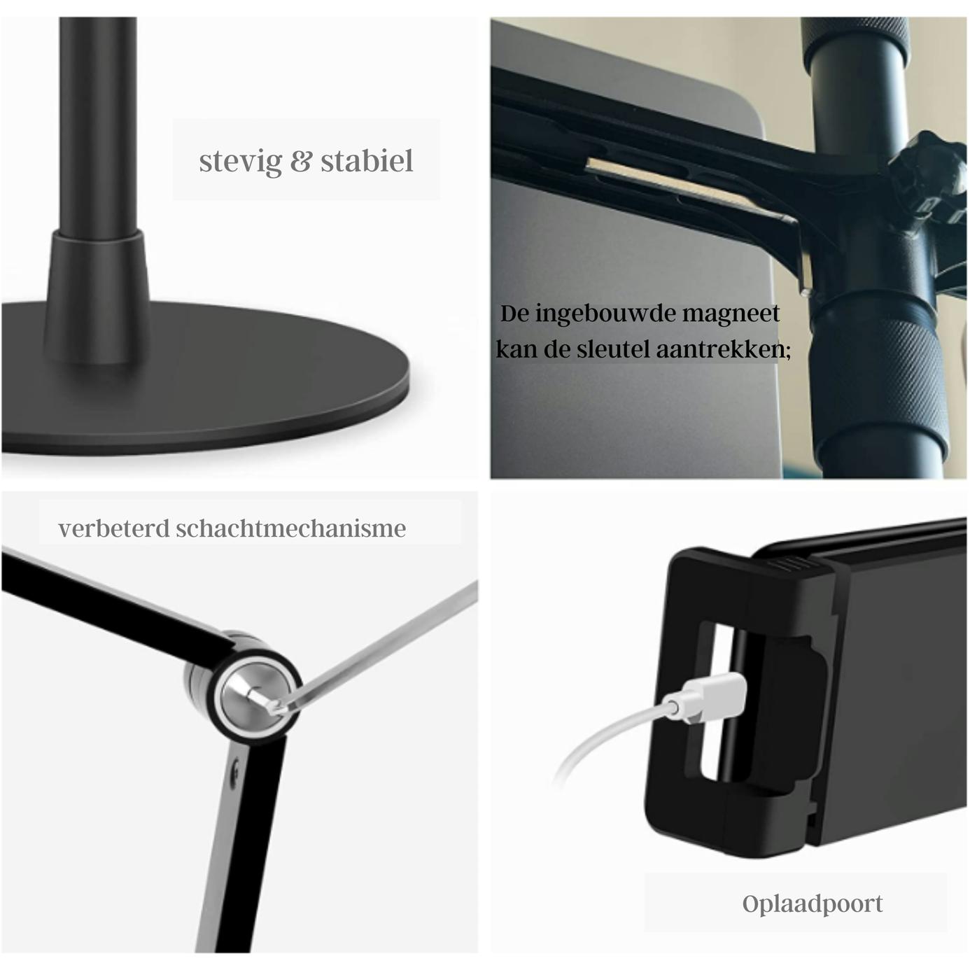 Levantu Orbit - Support pour tablette - Support pour téléphone portable - Lampe annulaire