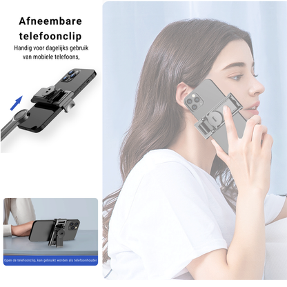 Trépied octobus flexible LEVANTU pour smartphone et appareil photo 4 en 1