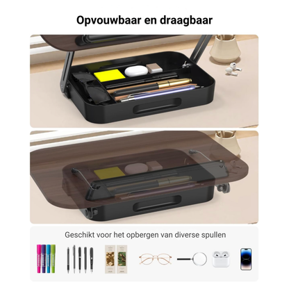 LEVANTU@ Boekenstandaard - Verstelbaar Laptop Standaard - Kookboekhouder - Tablet Standaard - Boekenhouder - Book holder – Bladzijdehouder - 360° Draaibaar