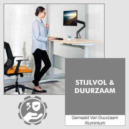 Levantu Comet - Bras de moniteur à ressort à gaz pour 1 écran - Support de moniteur