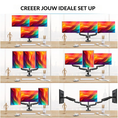 LEVANTU monitor arm for 3 screens