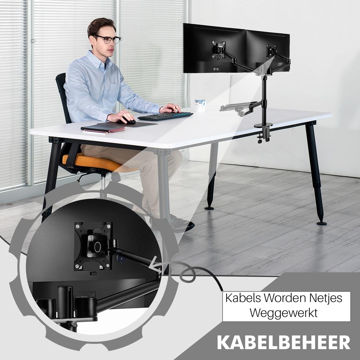 Levantu Venus - Monitor arm voor 3 beeldschermen