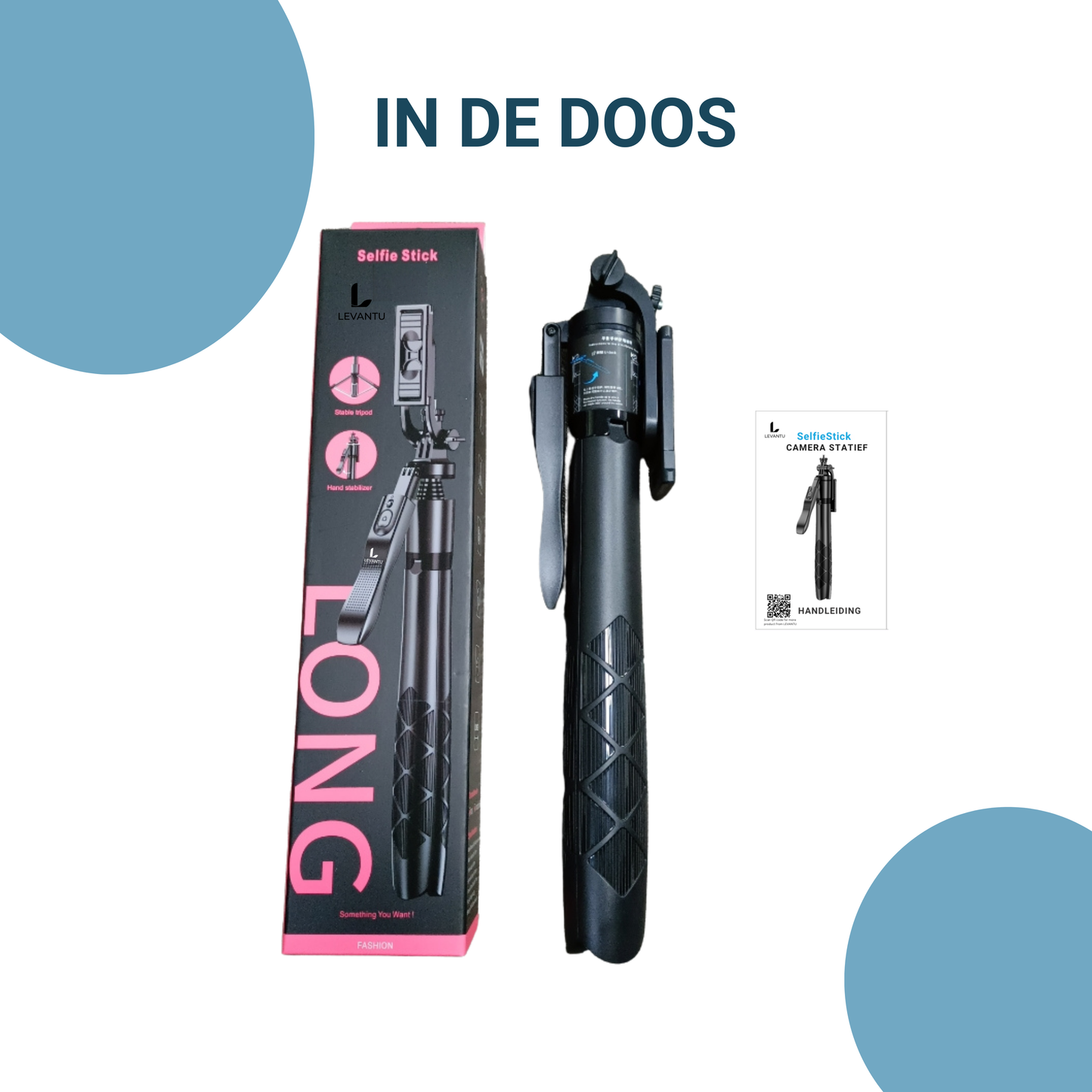 LEVANTU Telefoon Statief-Tripod Smartphone-Selfiestick-Telefoonhouder Standaard-Camera Statief-155 cm