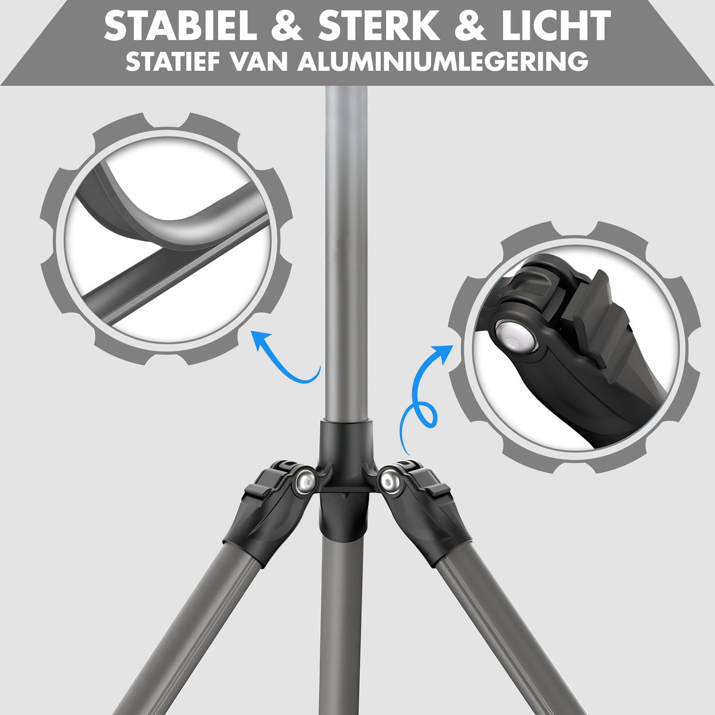 LEVANTU SKY Ringlamp met statief - Studiolamp