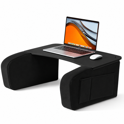 LEVANTU® Bedtafel - Laptoptafel - banktafel - Ontbijttafel - Laptopstandaard - Ergonomish- Grijs