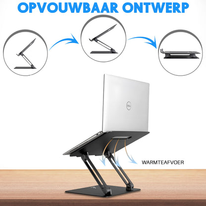 LEVANTU MIA- Laptop Standaard - Laptopverhoger- Zwart