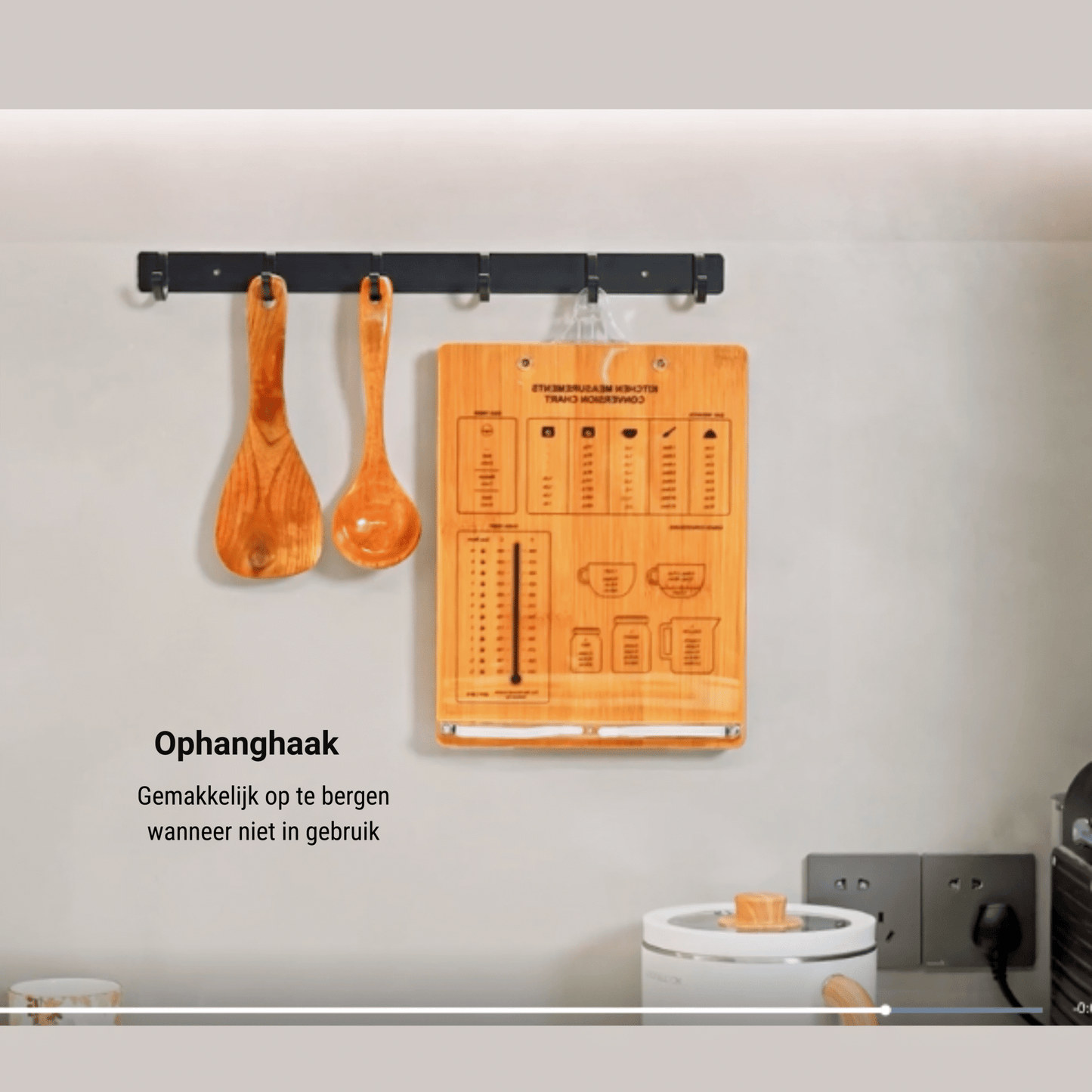 Support de livre de cuisine LEVANTU - Bois de bambou durable