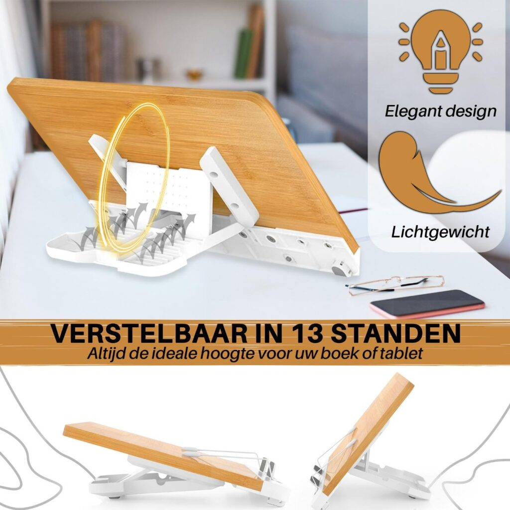 Levantu Orion - Boekenstandaard - Tablet standaard - Laptop standaard